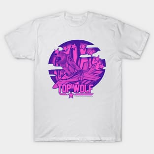 Top Wolf - Halloween Vibes Purple T-Shirt